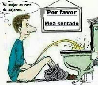 Por favor mear sentado