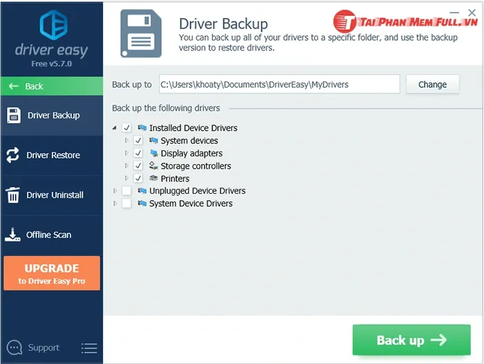 Driver Easy Pro 5.7 full, tải Driver Easy full, phần mềm tự động cập nhật driver