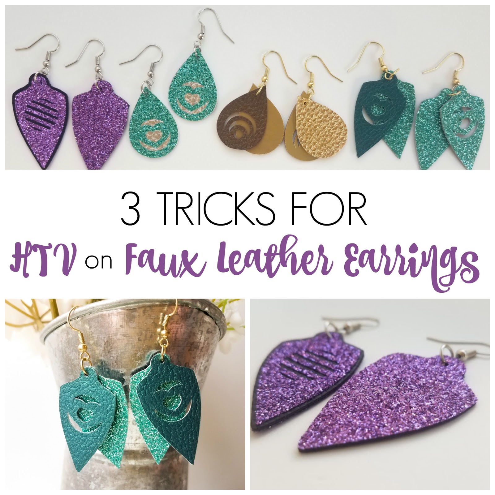 Faux Leather Earrings with HTV: 3 Tips - Silhouette School