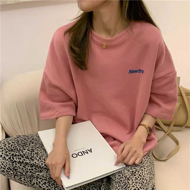 ÁO THUN PHÔNG RỘNG NỮ IN CHỮ NEWTRO CỰC CHẤT WOSHEE-8