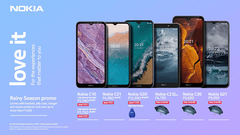 Deal: Nokia announces Rainy Season sale with up to PHP 1,000 off select smartphones!