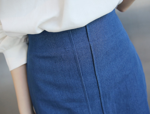 H-Line Denim Skirt