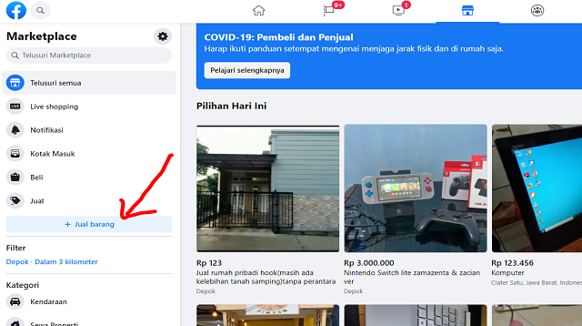 Cara Setting Marketplace Facebook