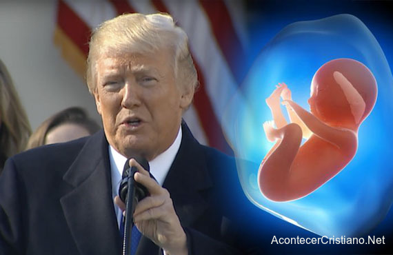 Donald Trump discurso contra el aborto: