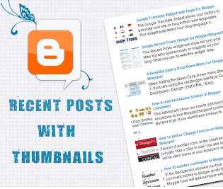  5 Type of Recent Post Widget Blogger Widgets/Gadgets