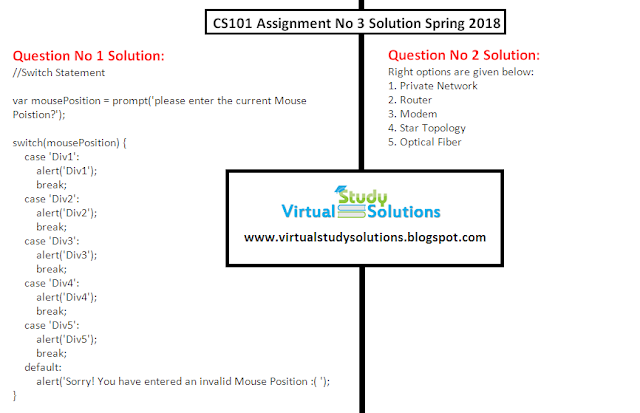 CS101 Assignment No 3 Solution File Sample Page preview Spring 2018