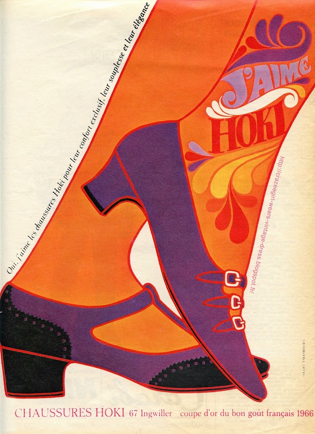 chaussures Hoki Servas Bas Rhin bas-rhin 1967 Alsace Ingwiller Merkwiller  pechelbronn sixties années 60 60s 1960s shoes yeye twiggy mod 