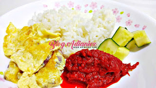 Nasi lemak Sambal Telur Dadar