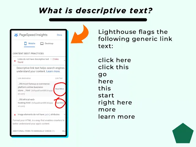 What is descriptive text