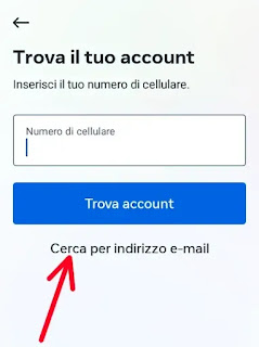 Recupero Password Facebook da app su Telefono - 2