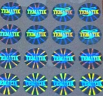 Pabrik Pembuatan Stiker  Hologram  Custom Murah Pembuatan 