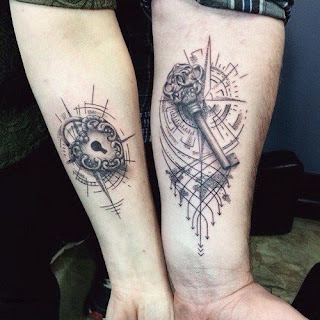 matching couple wrist tattoo