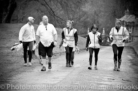 Volunteers and tail runners at Park Run