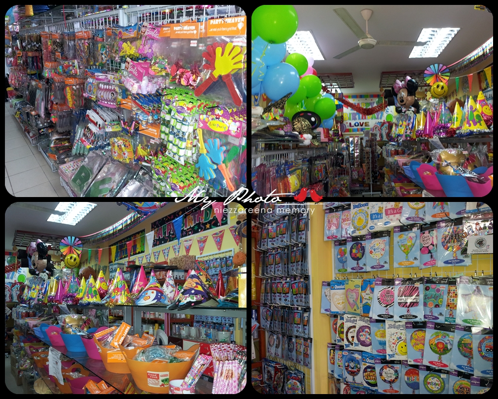 Niezzareenamemory02: party heaven ; kedai kelengkapan harijadi