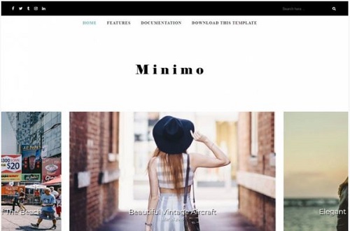 minimo amp blogger template