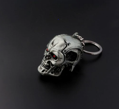 Trendy Creative Skeleton Head Keychain Accessories - Black Cow 