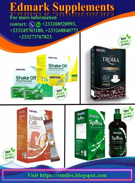 Herbal Supplement from Edmark are: Shake Off Splina Chlorophyll Troika Ginseng Cafe price