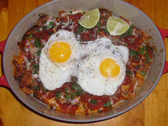 Chilaquiles with Fried Eggs