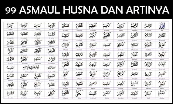 99 Asmaul Husna, Arab, Latin, dan Artinya Lengkap dengan ...