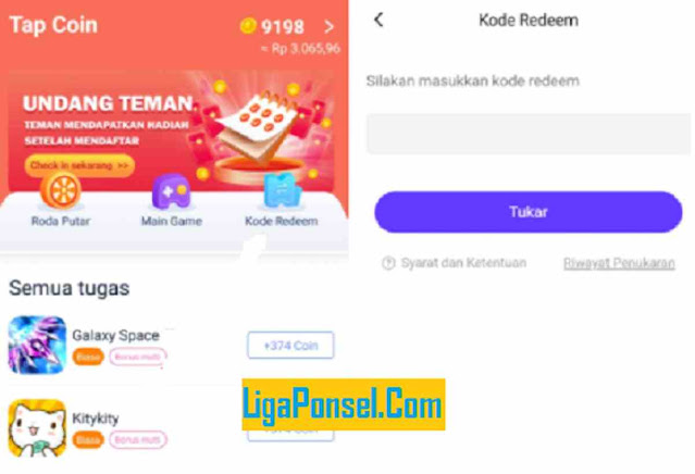 kode redeem tap coin 2022