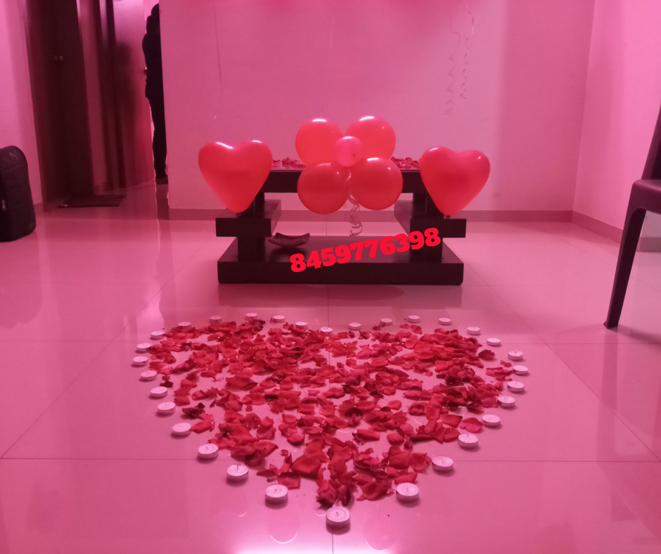 Romantic Room  Decoration  For Surprise Birthday  Party in 