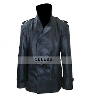 Johnny Depp Black Leather Coat