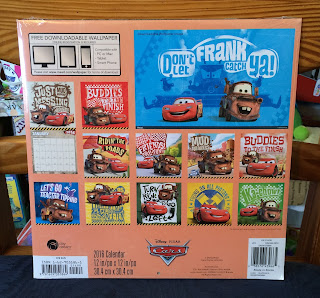 cars 2016 disney pixar calendar 