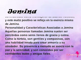 significado del nombre Jemina