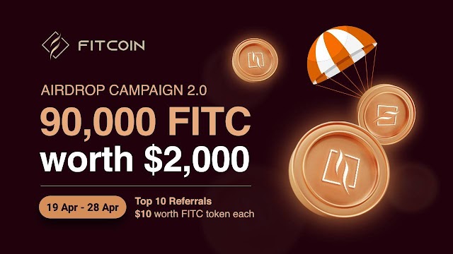 Airdrop: Fitcoin Community Is Giving Away 90,000 $FITC ($2,000) Pool