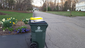 trash and recycling delayed one day this week due to the holiday on Monday
