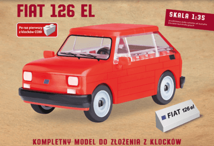 Legendarne Auta PRL-u, fiat 126 el 1:35 cobi