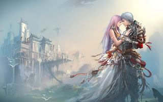 Anime Boy Girl Love Castle HD Wallpaper