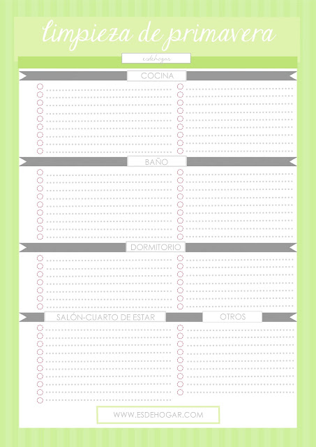 PLANTILLA LIMPIEZA PRIMAVERA ESDEHOGAR