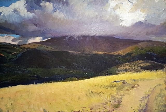 Tormenta en Peñalara, Alrededores de Segovia, Murallas de Segovia, Paisaje de Segovia, Joaquín Sorolla y  Bastida, Joaquín Sorolla, Paisajes de Joaquín Sorolla, Impresionismo Valenciano, Joaquín Sorolla Bastida