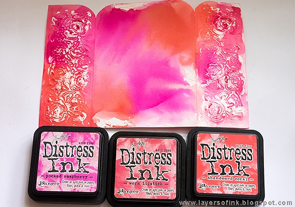 Layers of ink - Gatefolded Pink Card Tutorial by Anna-Karin with Katelyn Lizardi Sizzix dies