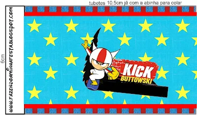 Etiquetas para Imprimir Gratis de Kick Buttowski. 