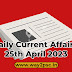  Kerala PSC Daily Current Affairs in Malayalam - 25th April 2023