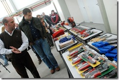 Juan Pablo de Jesús en la entrega de equipamientos a la Escuela Técnica Nº 2 de Mar de Ajó