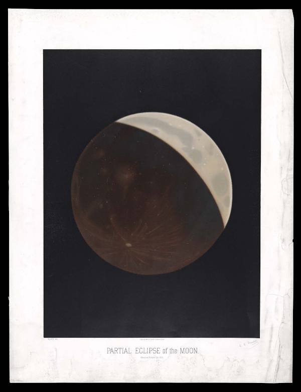 Plate VII Partial Eclipse of the Moon - Trouvelot