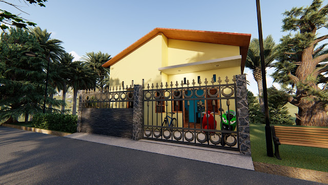 Desain Rumah 6x8m bertingkat Softnet27 Indonesia