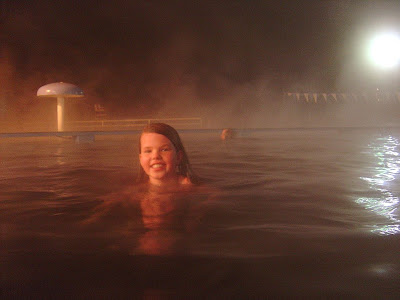 Ouray Hot Springs At Night