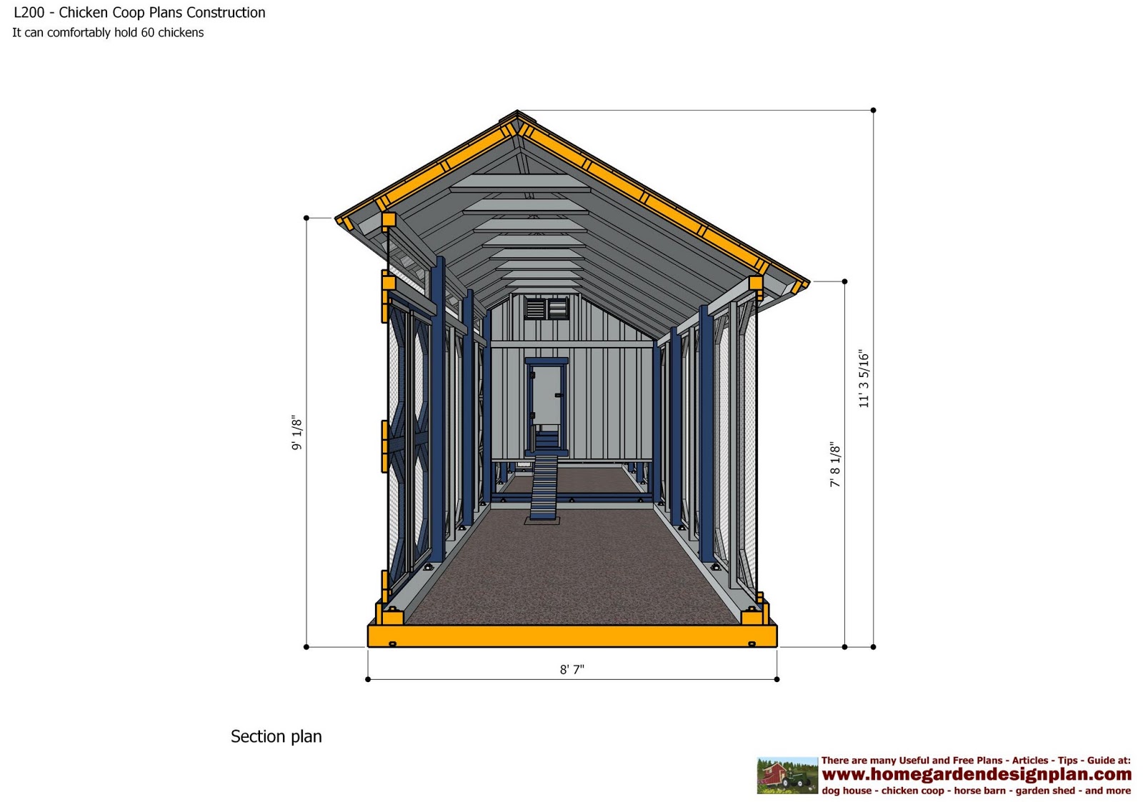 home garden plans: L200 - Chicken Coop Plans Construction ...