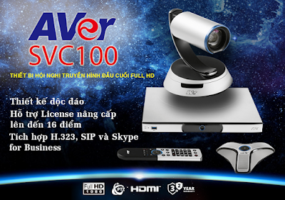 SVC100 là thiết bị hội nghị truyền hình AVer đầu cuối thế hệ mới