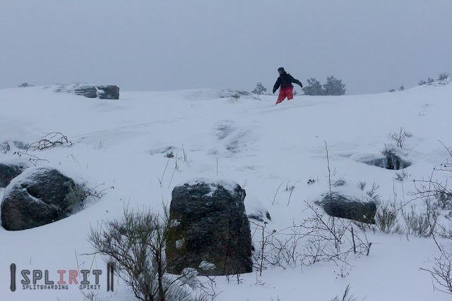 Alaskamorritos, splitboard en cercedilla