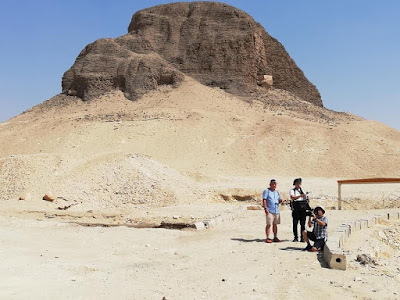 The Japanese TV at the Lahun Pyramid in Fayoum