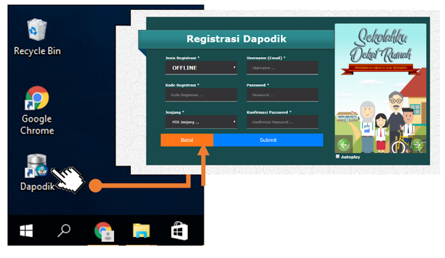 tampilan aplikasi dapodik versi baru