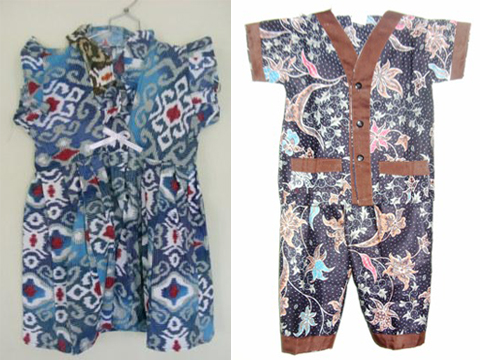 baju batik bayi perempuan