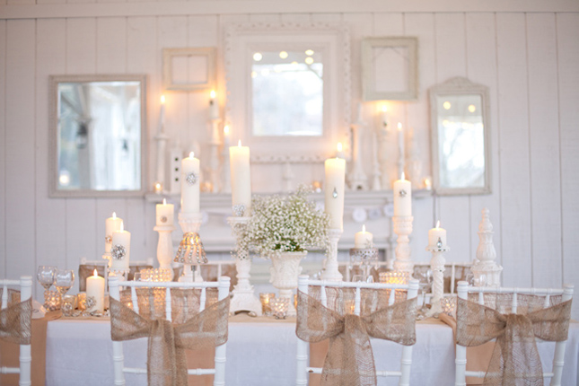 Burlap Wedding Table Decorations