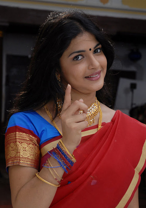 nichole saree cute stills