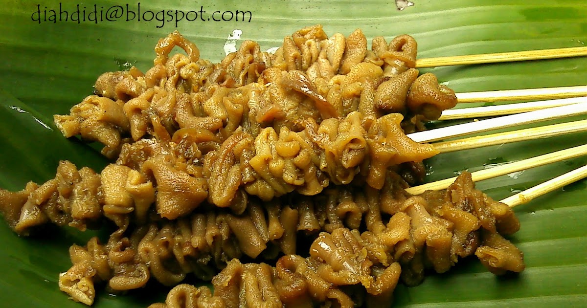 Diah Didi s Kitchen Sate usus bacem a la warung angkringan 